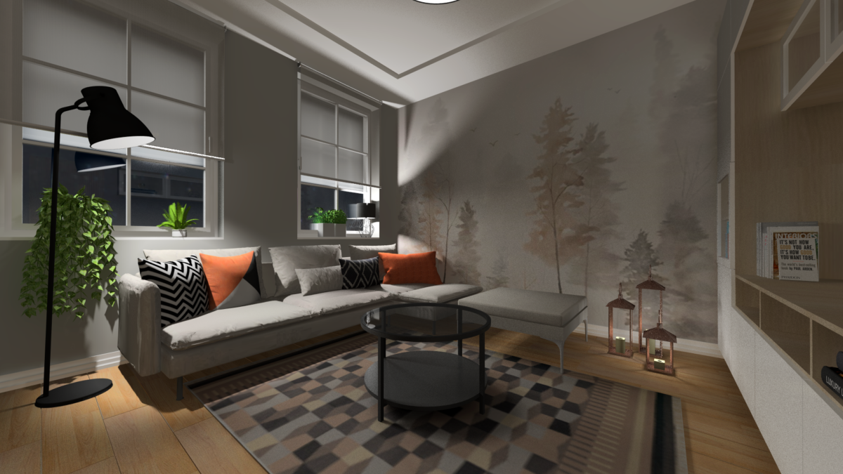 55 m2-es lakás megbízó kérésére IKEA-ra hangolva - Kecskemét