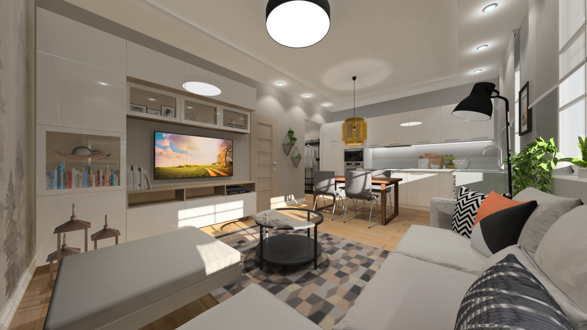55 m2-es lakás megbízó kérésére IKEA-ra hangolva - Kecskemét