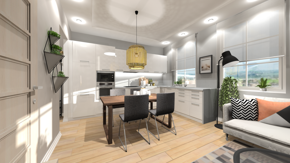 55 m2-es lakás megbízó kérésére IKEA-ra hangolva - Kecskemét